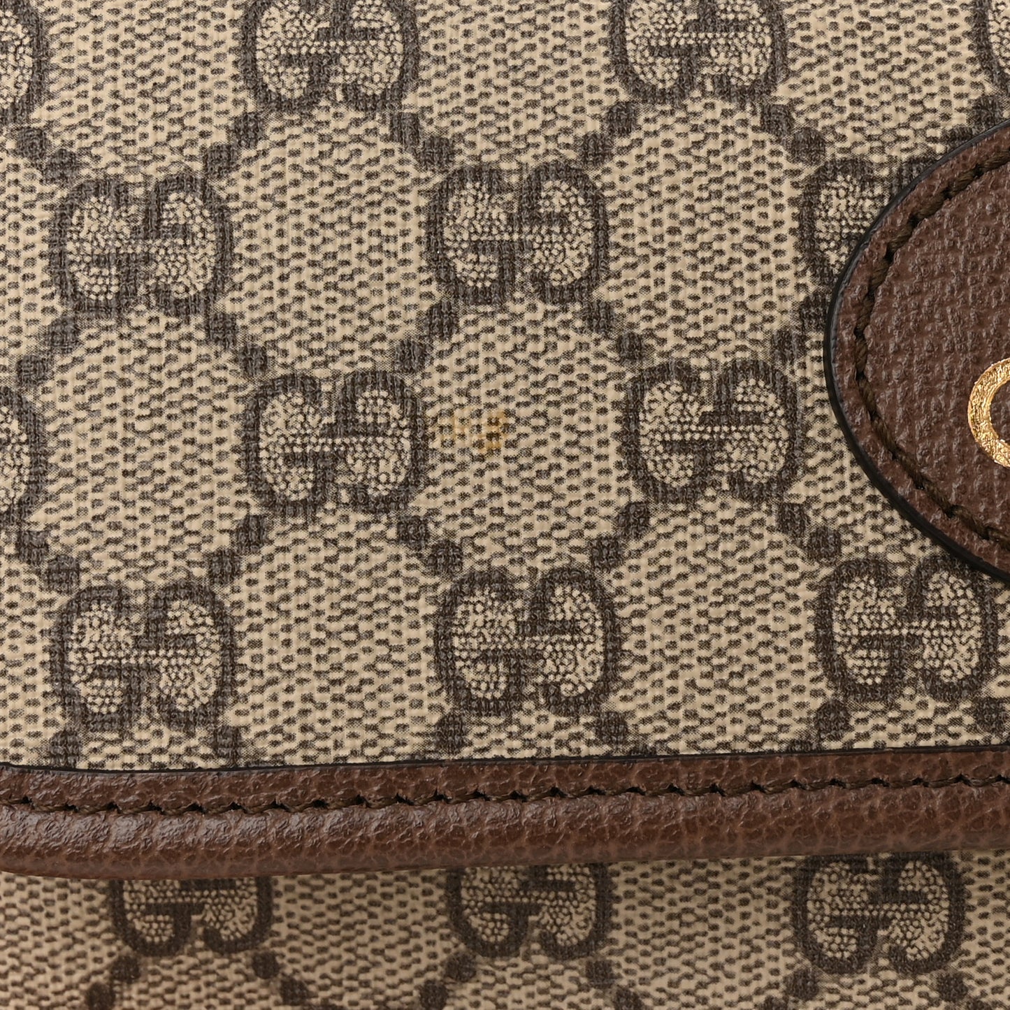 GG Supreme Monogram Neo Vintage Web Belt Bag Brown