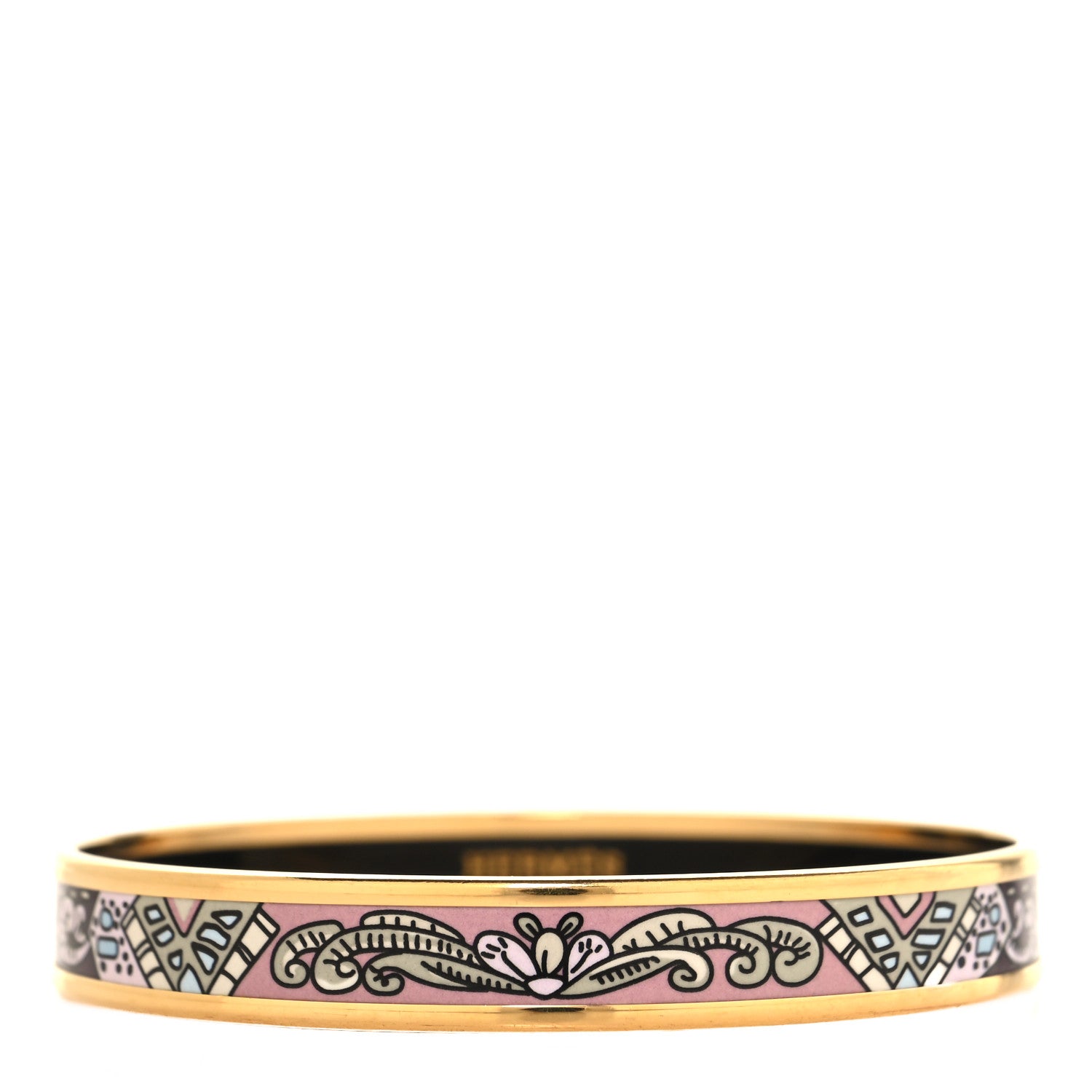 Hermes Enamel Printed Narrow Bracelet 65 1 of 5