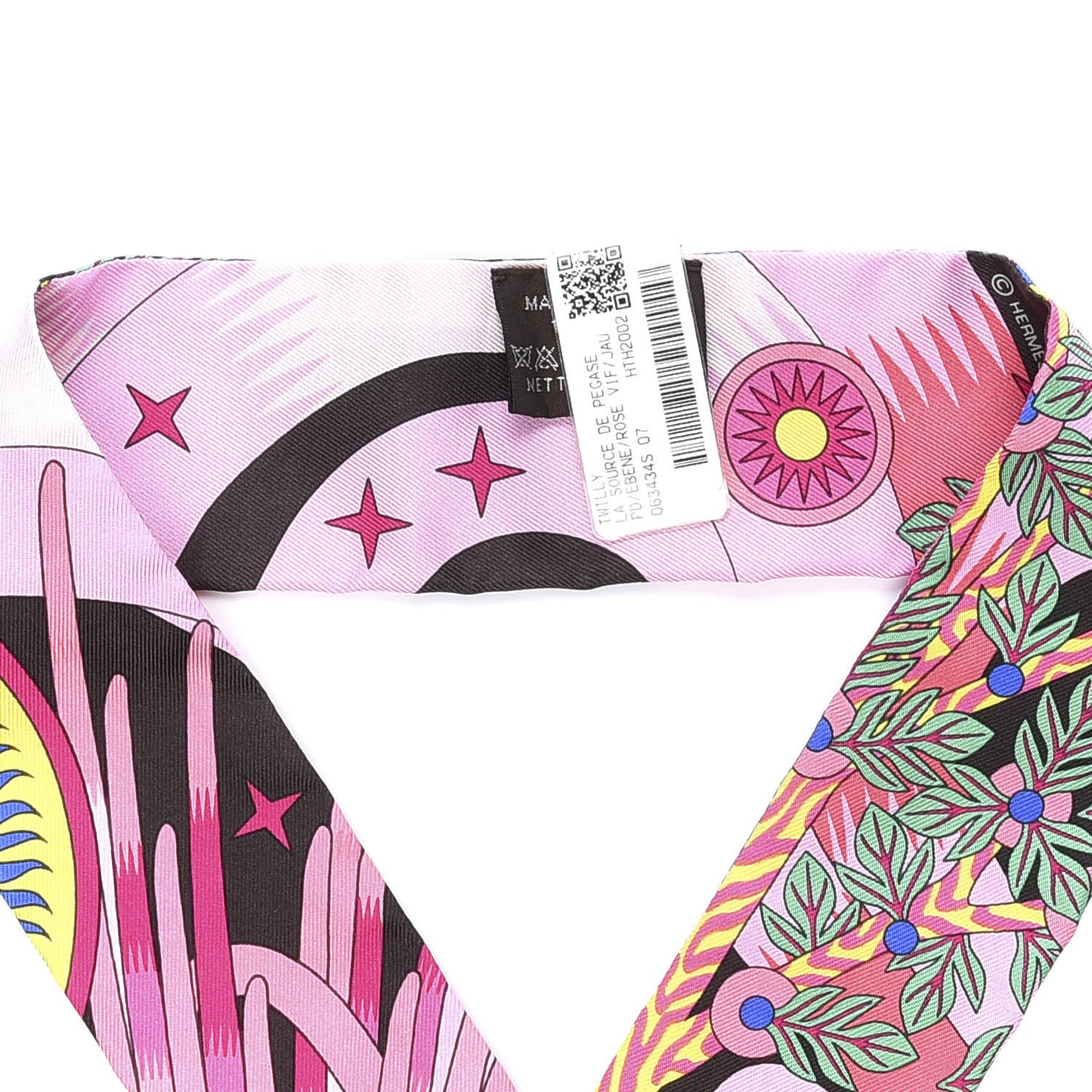 Silk La Source de Pegase Twilly Ebene Rose Vif Jaune Vif