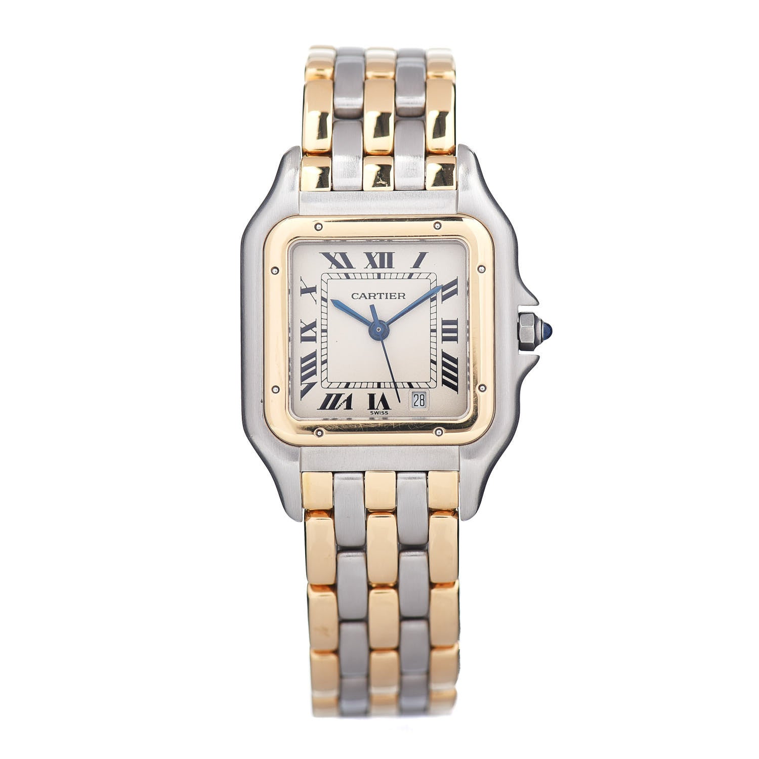 Cartier Stainless Steel 18K Yellow Gold 27mm Panthere Quartz Watch 1 of 4