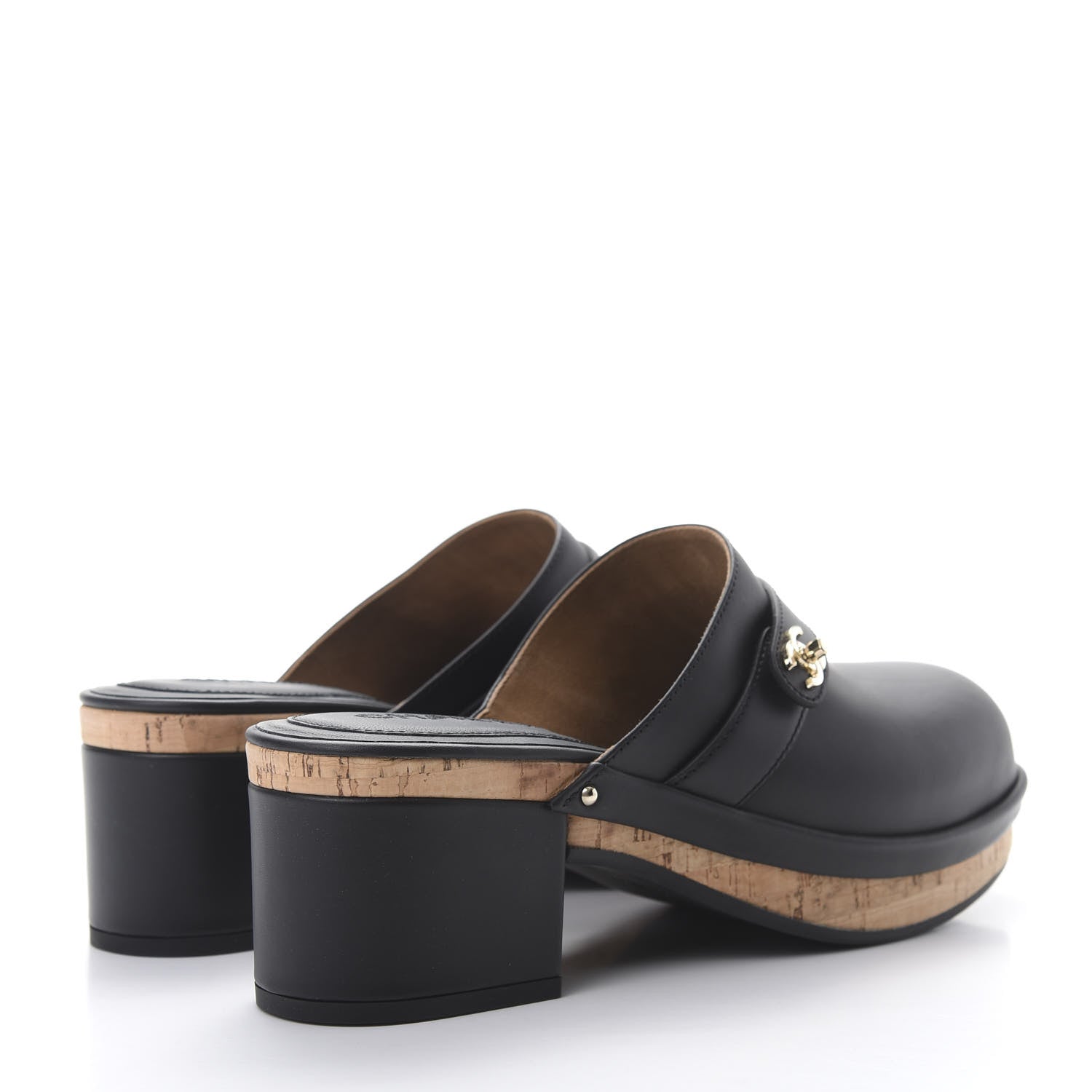 Chanel Calfskin CC Turn Lock Clogs 40 Black 4 of 8