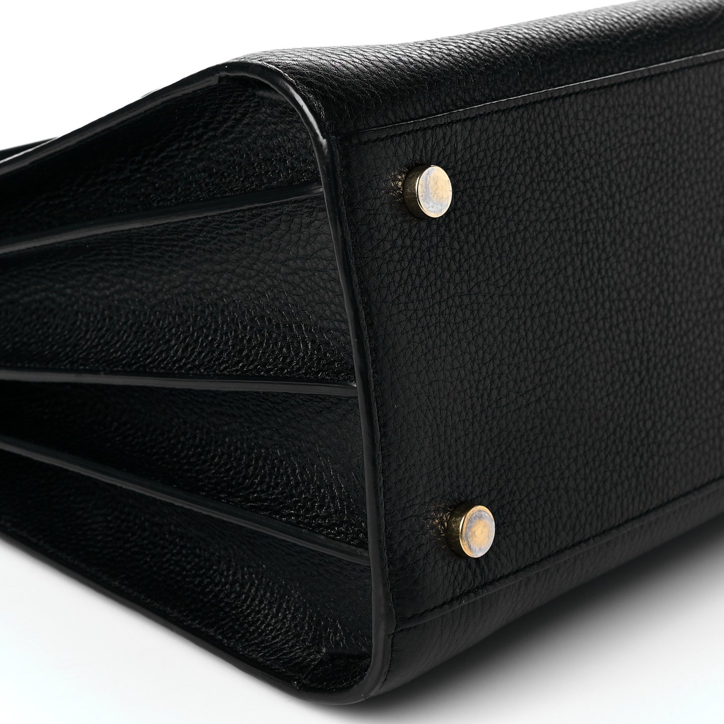 Grained Calfskin Small Sac De Jour Black