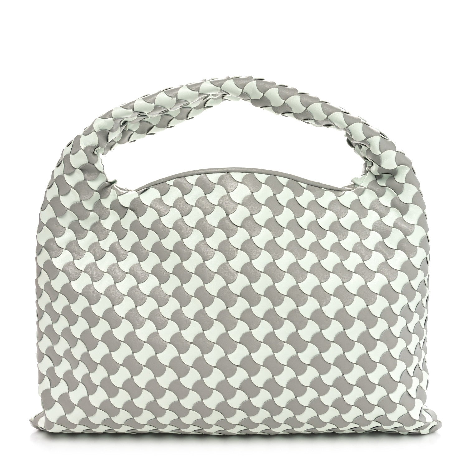 Bottega Veneta Calfskin Intrecciato Small Hop Agate Glacier 1 of 11