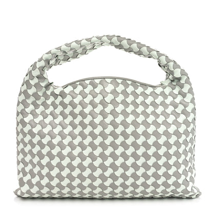 Bottega Veneta Calfskin Intrecciato Small Hop Agate Glacier 1 of 11
