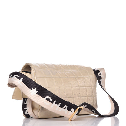 Chanel Lambskin Sport Flap Bag Beige Black 3 of 19