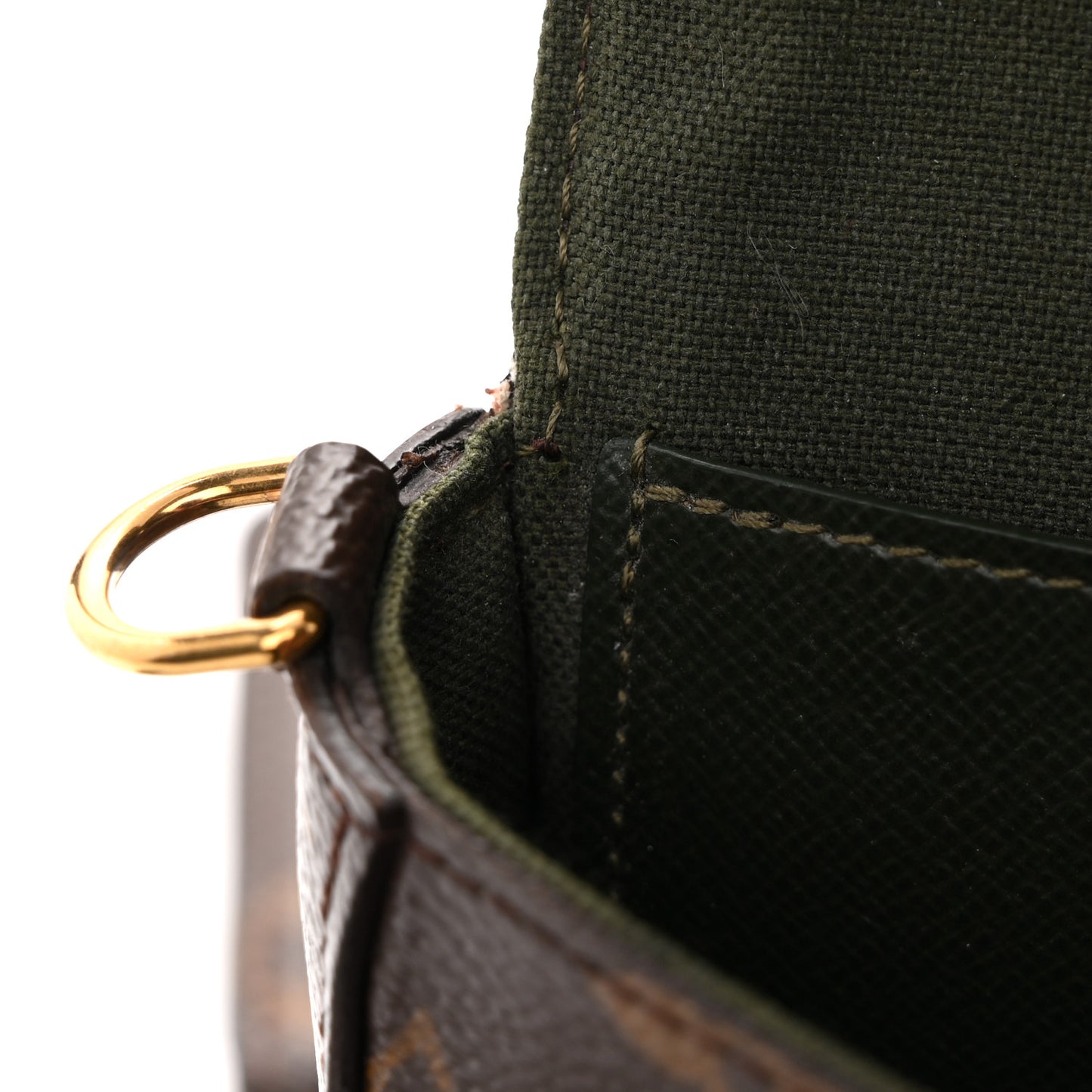 Monogram Felicie Strap & Go Kaki
