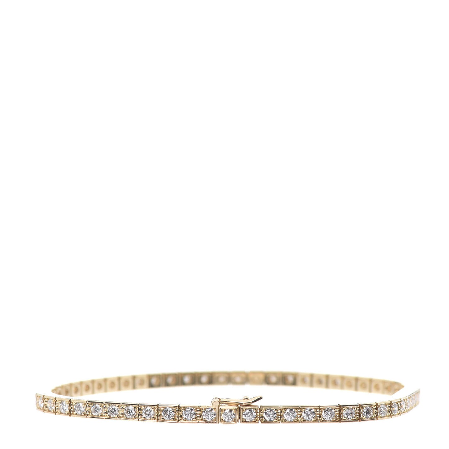 18K Yellow Gold Diamond Lanieres Bracelet 15