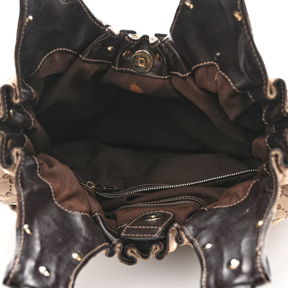 Gucci Monogram Studded Medium Pelham Shoulder Bag Dark Brown 5 of 14