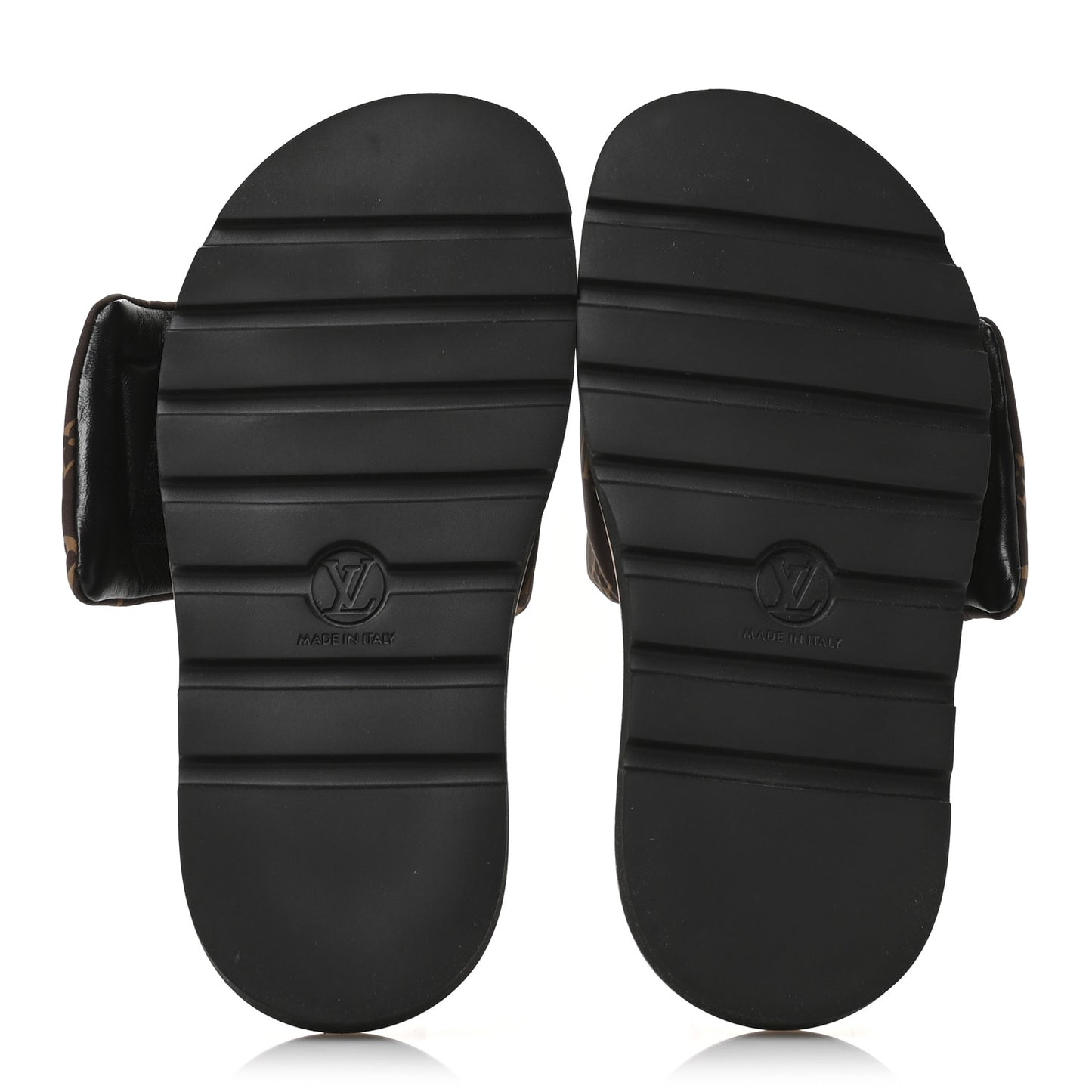 Nylon Monogram Pool Pillow Comfort Mule 38 Cacao Brown