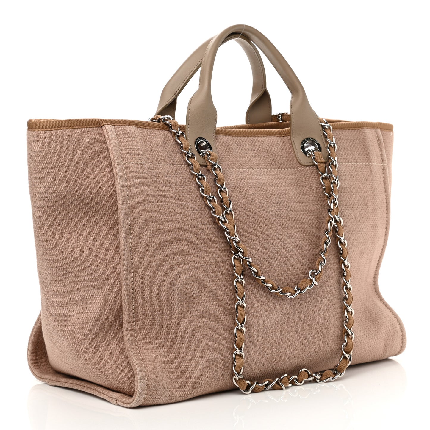Canvas Medium Deauville Tote Ecru