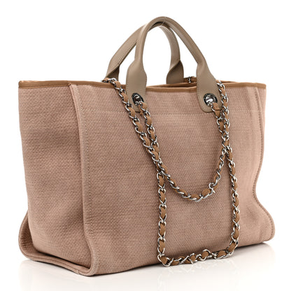 Chanel Canvas Medium Deauville Tote Ecru 2 of 9