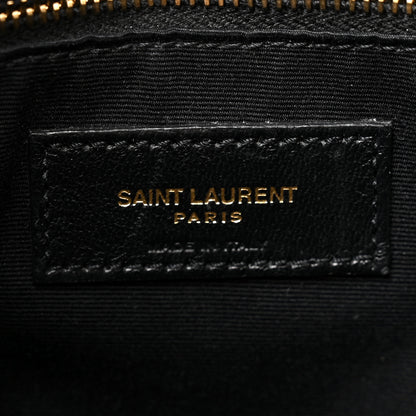 Saint Laurent Calfskin Y Quilted Monogram Medium Loulou Chain Satchel Dark Beige 7 of 12