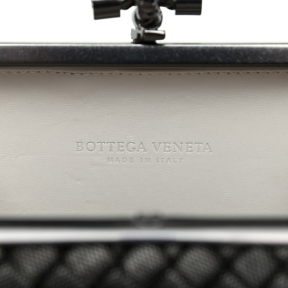 Bottega Veneta Metal Intrecciato Mesh Woven Knot Clutch in Argento 6 of 7