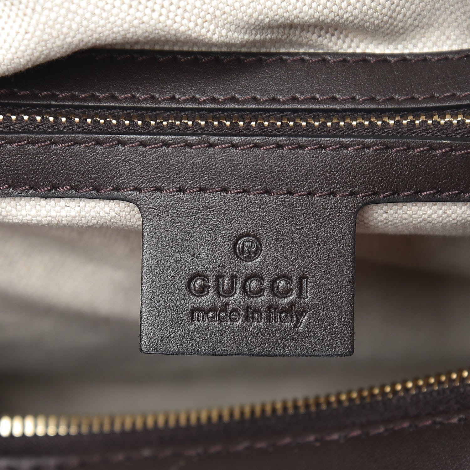 Gucci Monogram Vintage Web Medium Boston Dark Brown 7 of 14