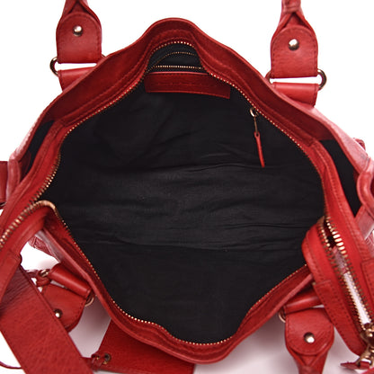 Balenciaga Agneau Giant 21 Rose Gold Hardware City Rouge Coquelicot 6 of 15