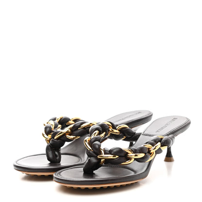 Bottega Veneta Nappa Dot Sandals 37.5 Fondant 3 of 7