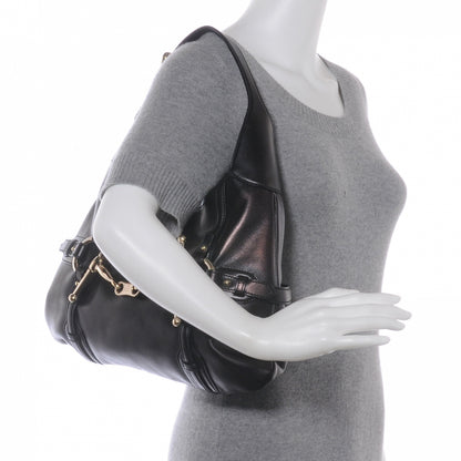 Gucci Leather Horsebit 85th Anniversary Hobo Black 2 of 9