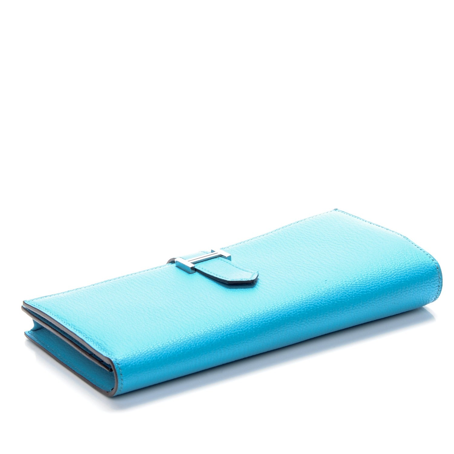 Hermes Chevre Mysore Bearn Wallet Bleu Azteque 4 of 7