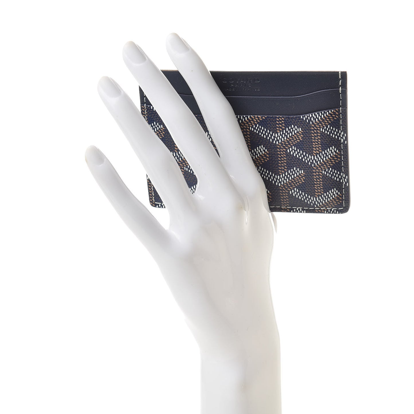 Goyardine Saint Sulpice Card Holder Navy