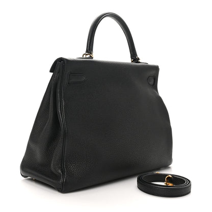 Hermes Togo Kelly Retourne 35 Black 3 of 11