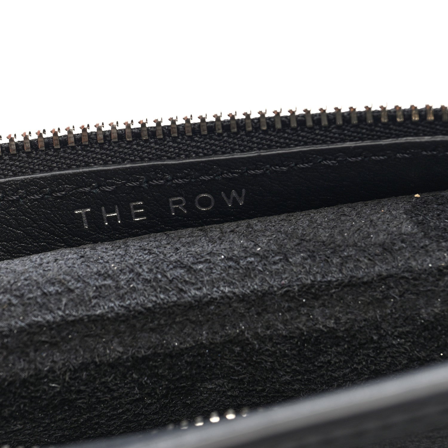 The Row Grained Calfskin Small Slouchy Banana Bag Black 6 of 9