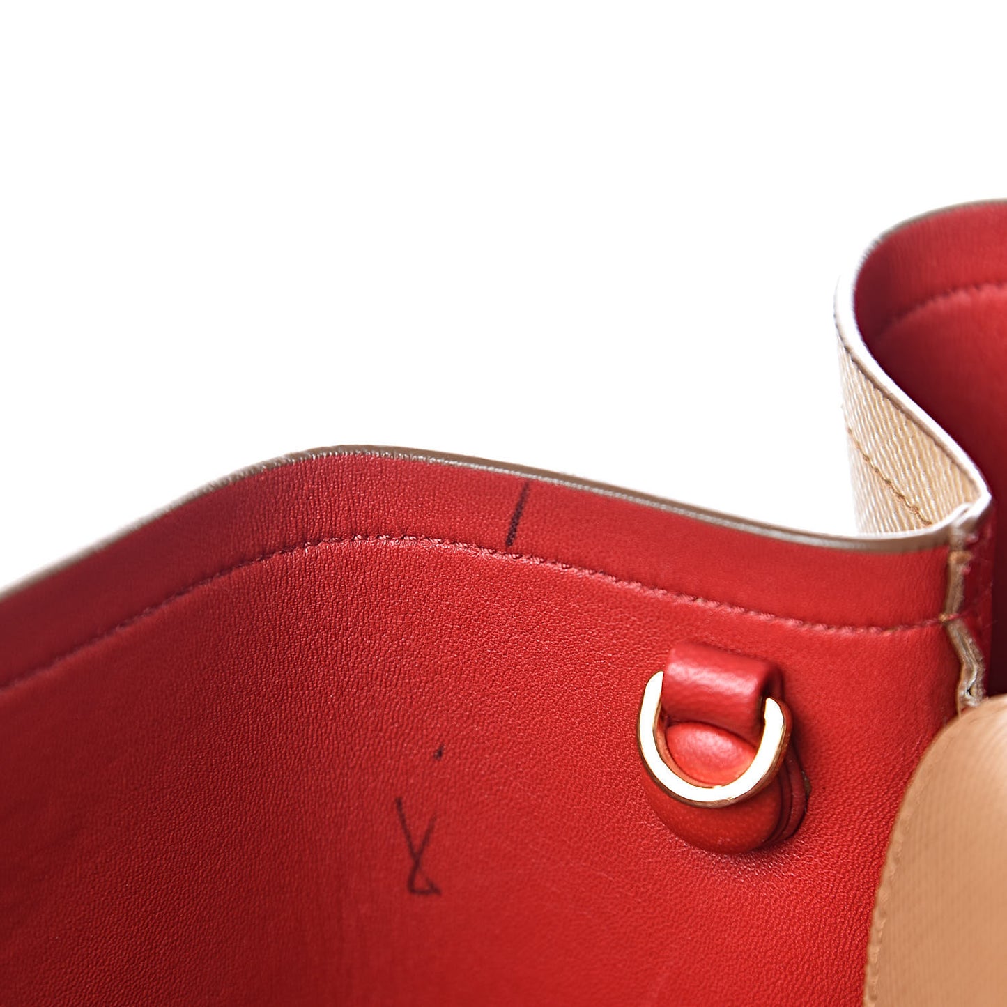 Saffiano Cuir Medium Double Bag Caramel