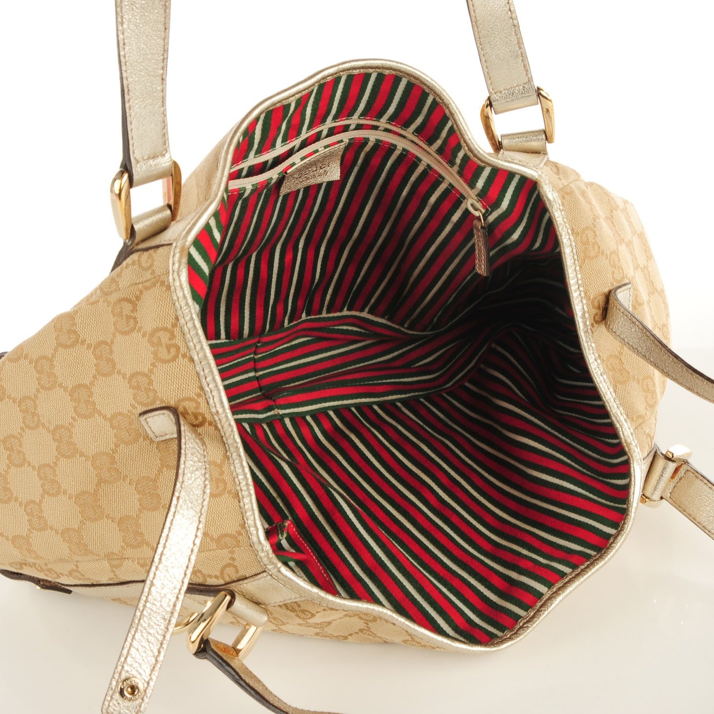 Monogram Medium Abbey Shoulder Bag Gold