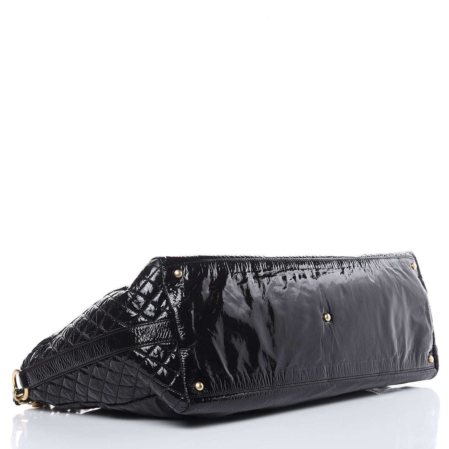 Chanel Vinyl XXL Rock and Chain Bowler Black 4 of 15