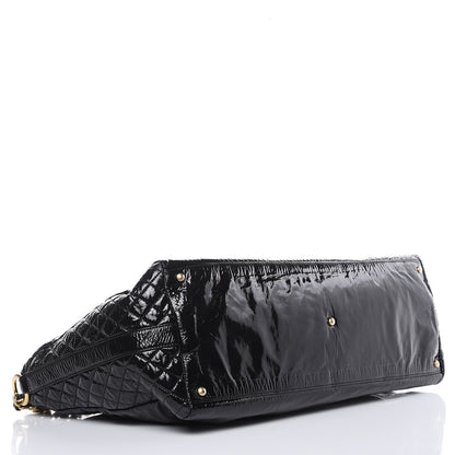 Chanel Vinyl XXL Rock and Chain Bowler Black 4 of 15