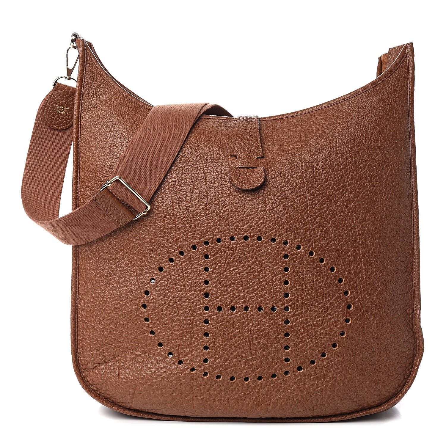 image of HERMES Fjord Evelyne III TGM in the color Alezan by FASHIONPHILE