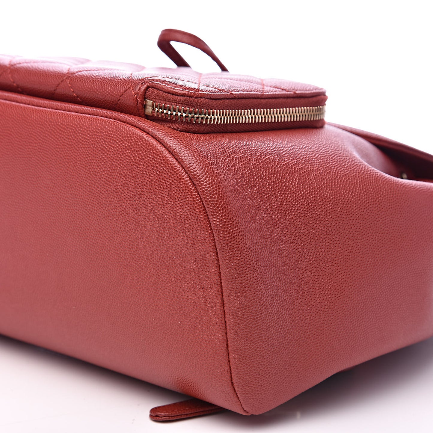 Caviar Quilted Business Affinity Backpack Dark Red