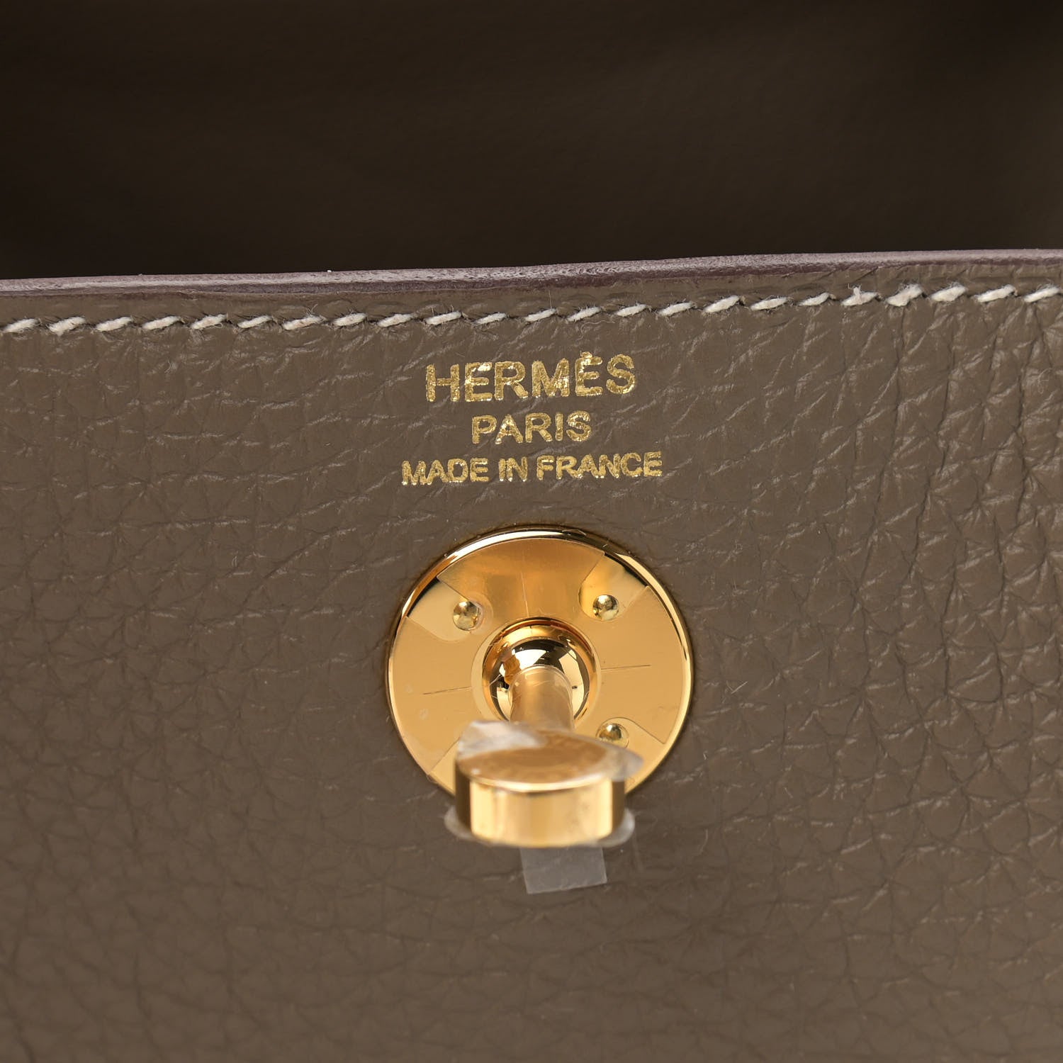 Hermes Taurillon Clemence Mini Lindy 20 Etoupe 6 of 11
