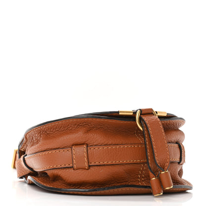 Chloe Calfskin Mini Marcie Round Crossbody Bag Tan 4 of 15