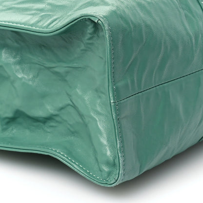Prada Nappa Antique Tote Green 9 of 10