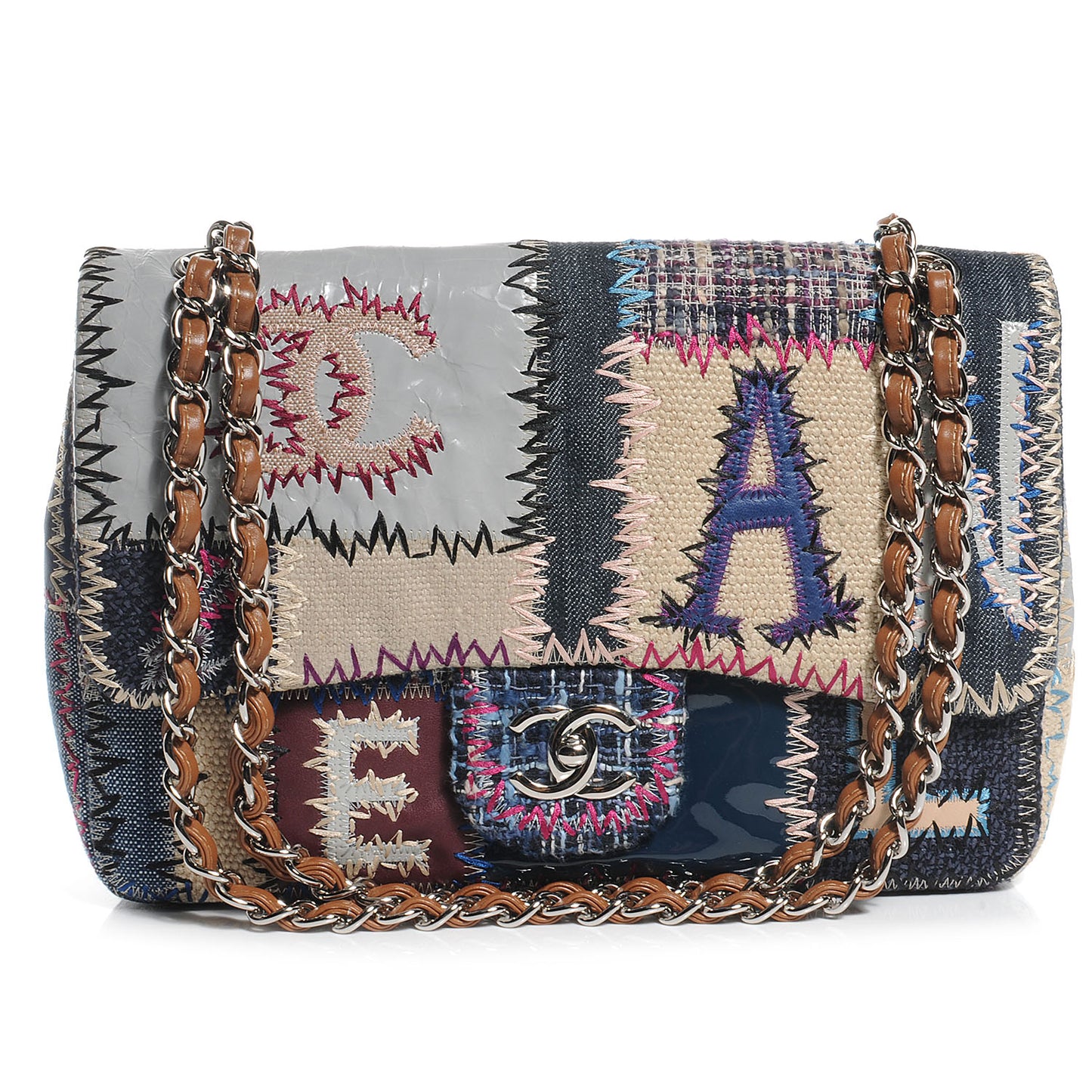Patchwork Jumbo Flap Multicolor