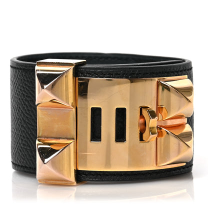 Hermes Epsom Collier de Chien CDC Bracelet L Black 3 of 4