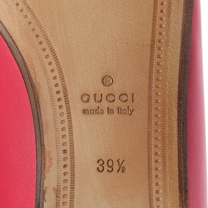 Gucci Lambskin Womens Brixton Horsebit Loafers 39.5 Hot Pink 6 of 12