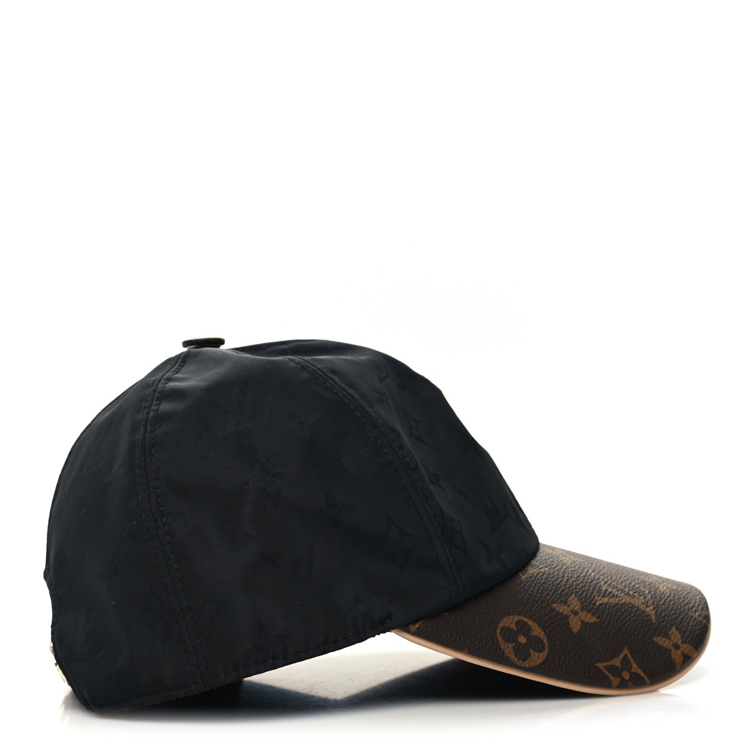Louis Vuitton Polyester Silk Monogram LV Get Ready Cap M Black 4 of 8