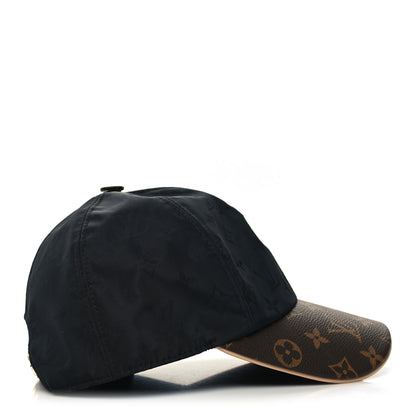 Louis Vuitton Polyester Silk Monogram LV Get Ready Cap M Black 4 of 8