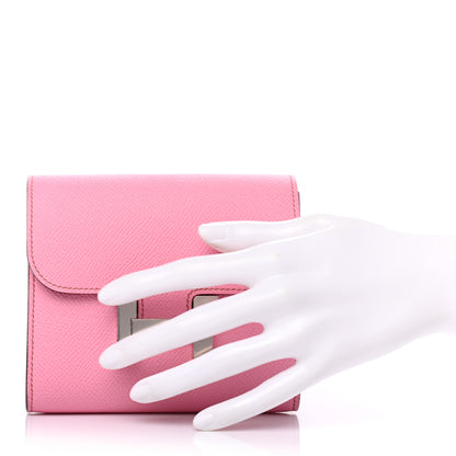 Hermes Epsom Constance Short Wallet 5P Pink 2 of 7