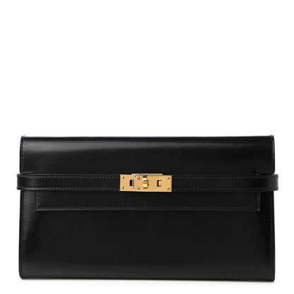 Hermes Box Kelly Longue Wallet Black 1 of 6