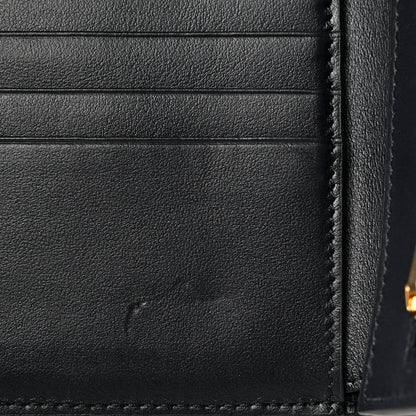 Celine Grained Calfskin Medium Multifunction Strap Wallet Blue Green 7 of 7