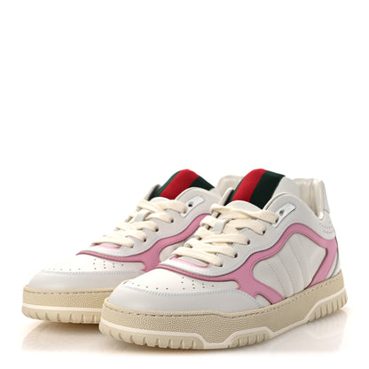 Gucci Calfskin Womens Re-Web Sneakers 40 White Pink 4 of 10