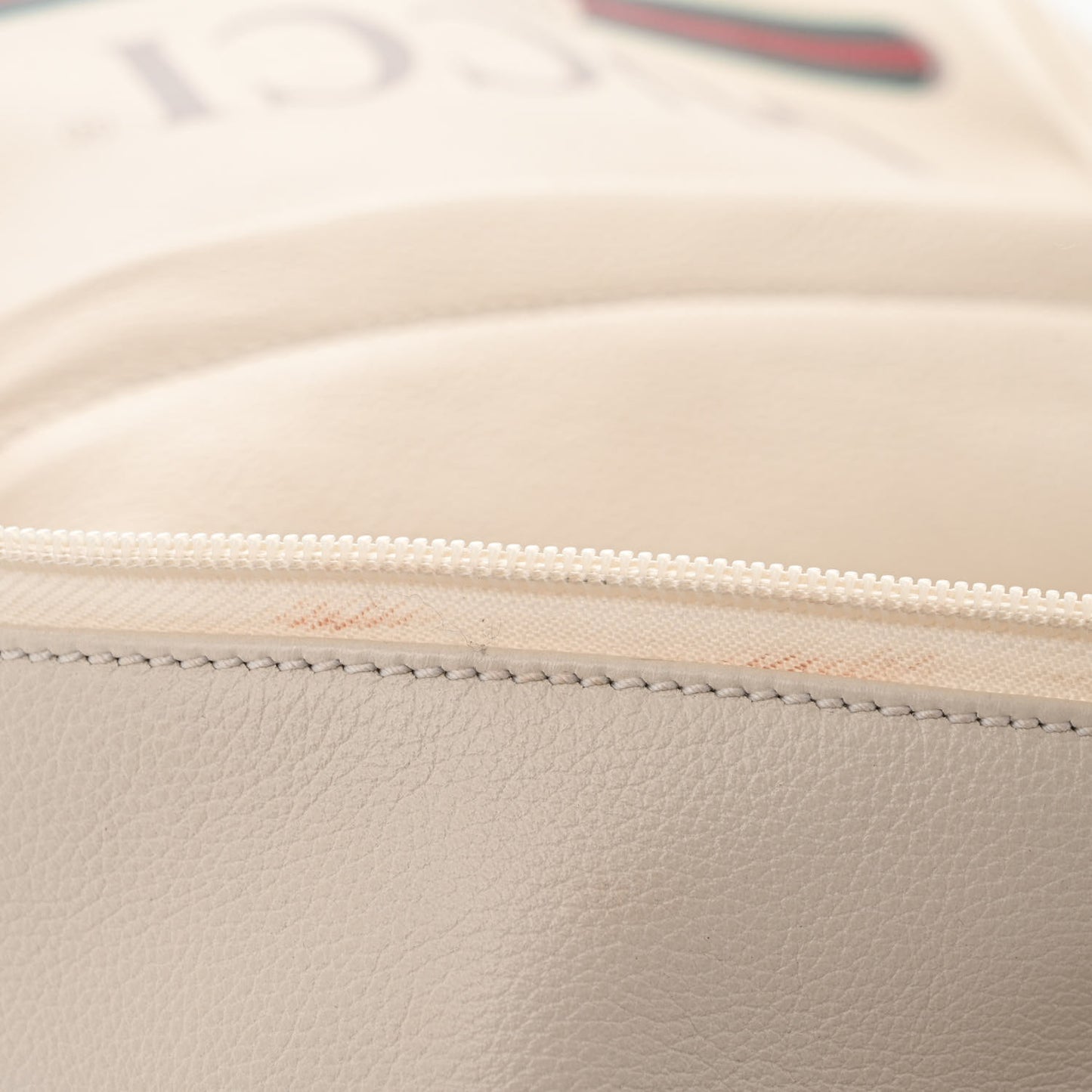 Calfskin Logo Day Backpack Mystic White
