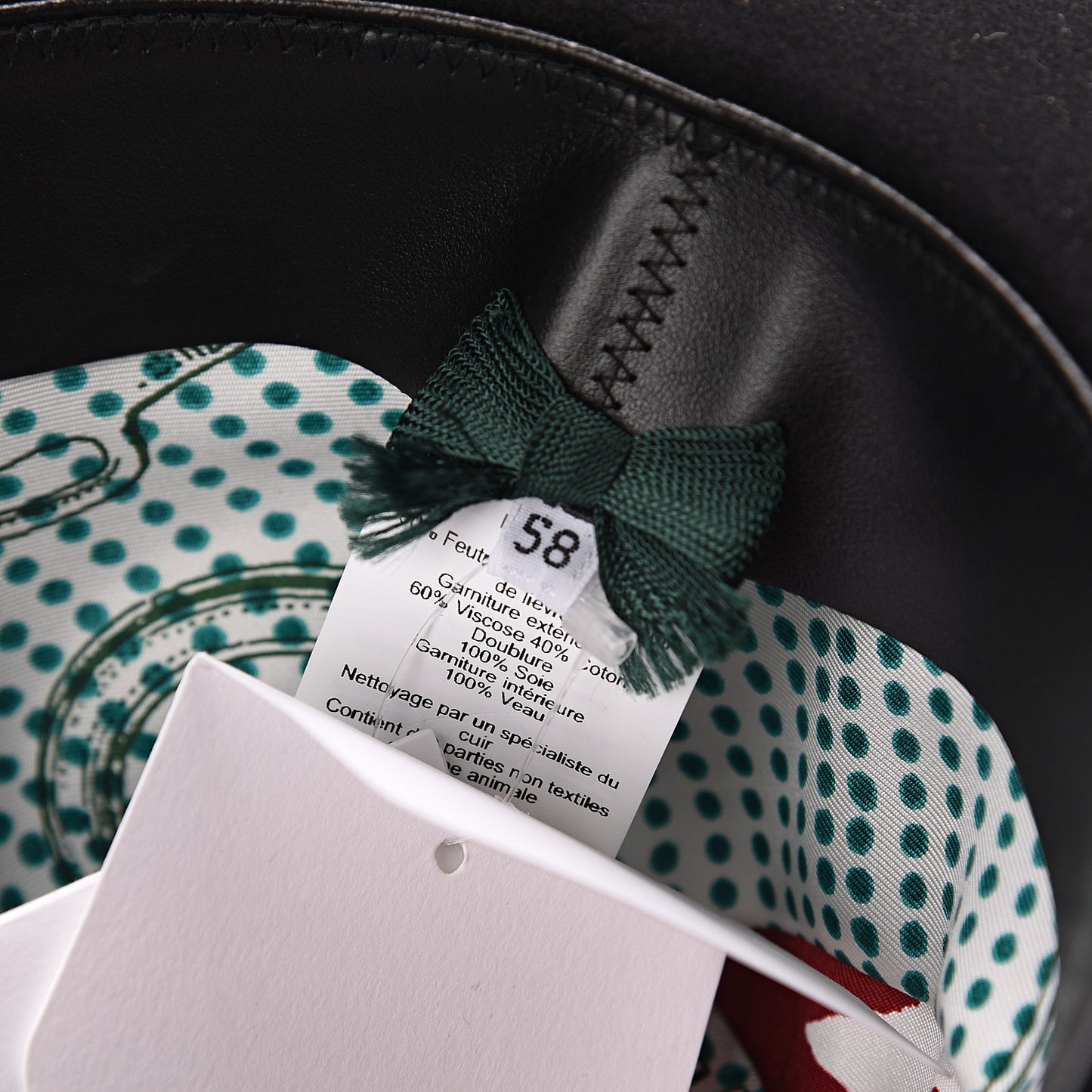 Rabbit Felt Hare Felt Paris Hat 58 Black