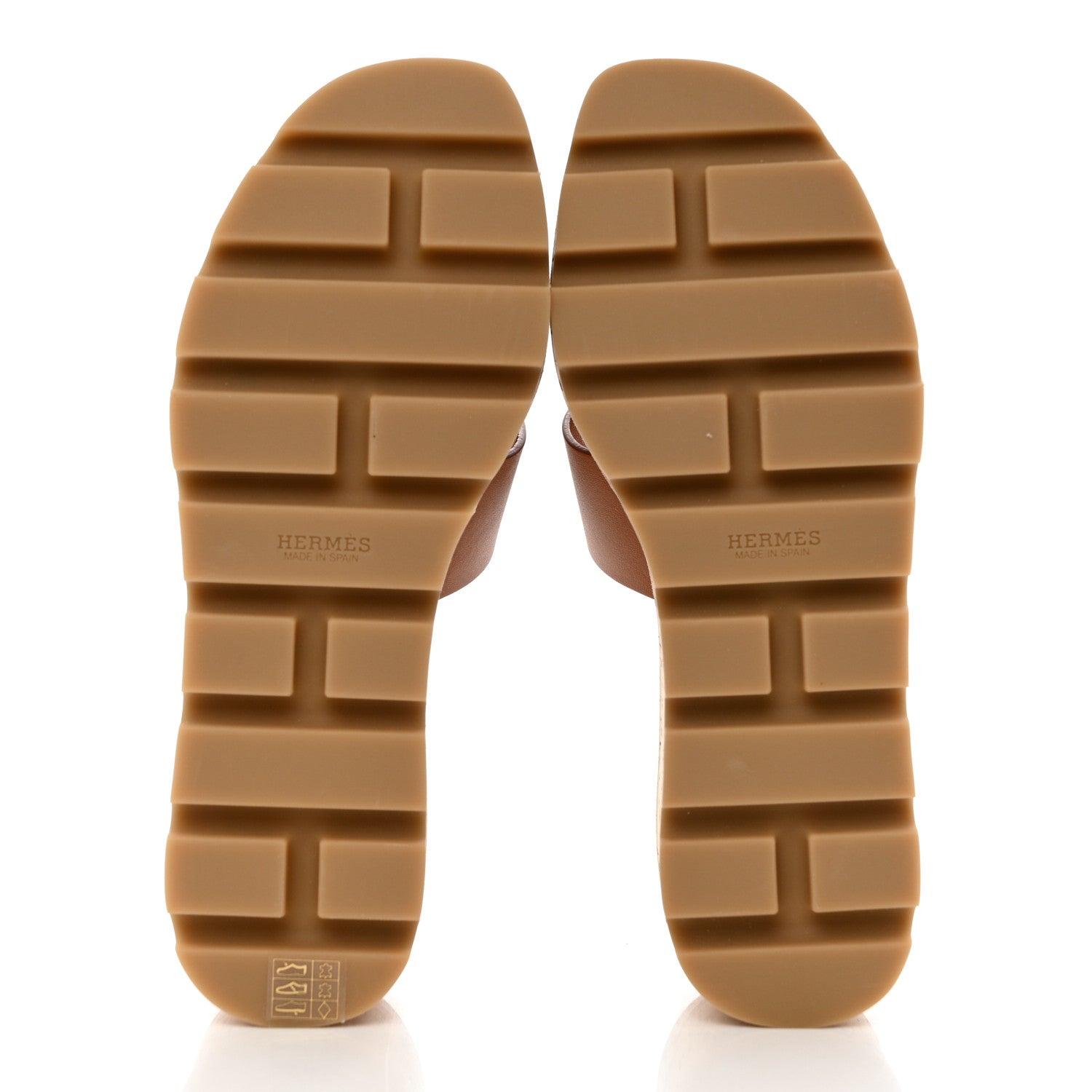 Hermes Calfskin Cork Eze 30 Sandals 35 Marron Glaise 5 of 9
