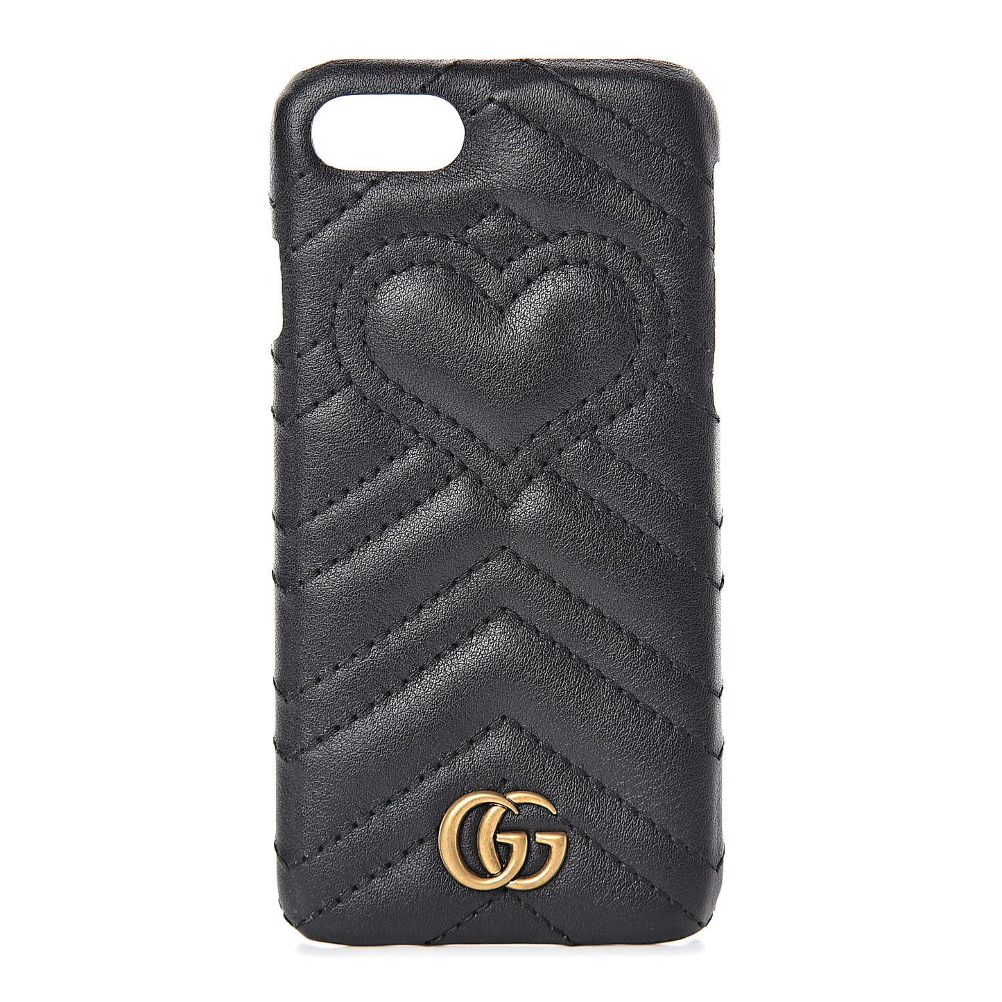 Calfskin Matelasse Marmont iPhone 7 Case Black