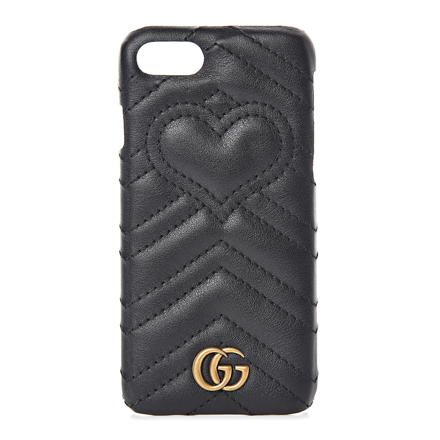 Gucci Calfskin Matelasse Marmont iPhone 7 Case Black 1 of 7