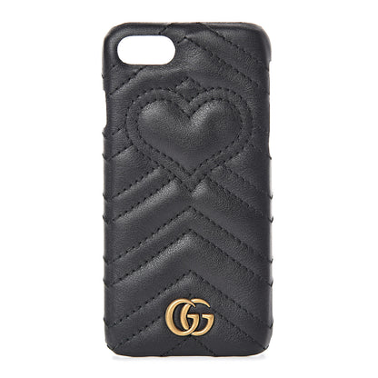 Gucci Calfskin Matelasse Marmont iPhone 7 Case Black 1 of 7