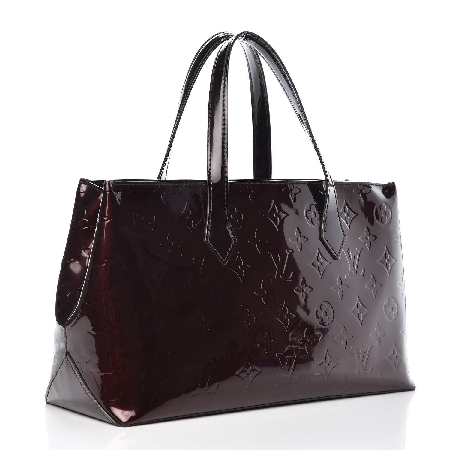 Louis Vuitton Vernis Wilshire PM Amarante 3 of 12
